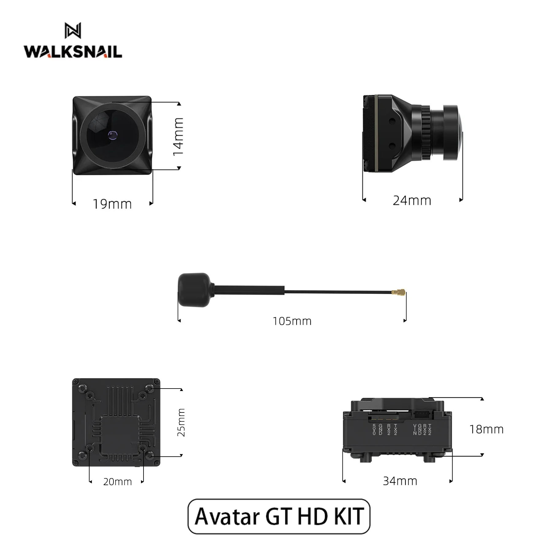 Walksnail Avatar GT HD KIT 2W  – обзор и цена Drone Racing Camera